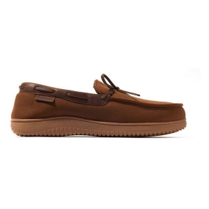 Men's Dearfoams Pierce Microsuede Loafers Regular Small Chestnut