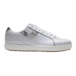 Women's FootJoy Links Spikeless Golf Shoes 9 Regular White/Snake