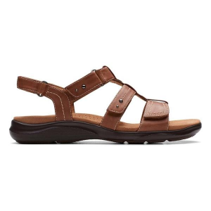 Women's Clarks Kitly Step Sandals 8 Tan