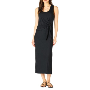 Women's Dex Clothing Tie Waist Midi Shift Dress Medium Black