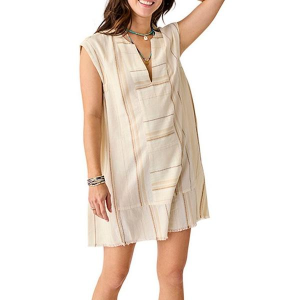 Women's Carve Designs Zuma Stitched Kimono Swim Cover Up Medium Birch Texture