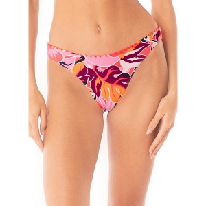 Women's Maaji Sublimity Swim Bottoms Contemporary Medium Coral Leafy