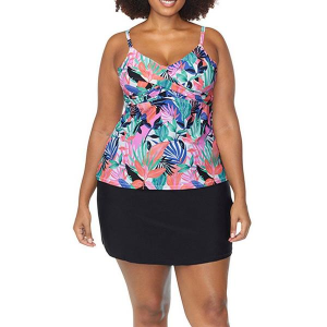 Women's Raisins Aries Swim Tankini Plus 22W White