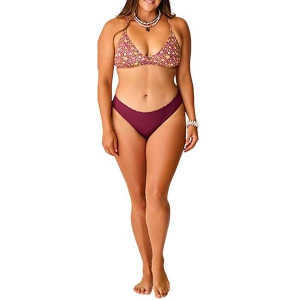 Women's Carve Designs Sanitas Reversible Swim Bottoms Sporty Large Garden/Nirvana
