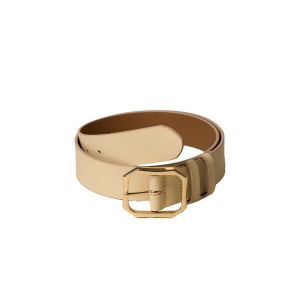 Women's Lucky Brand High Shine Buckle Belt Medium English Cream