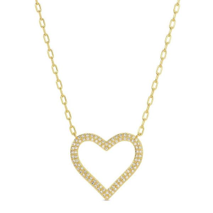 Splendid Iris Heart Statement Necklace