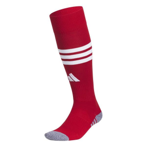adidas 3 Stripe Hoop 2 Knee High Soccer Socks Large Red
