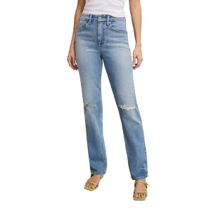 Women's GOOD AMERICAN Good Icon Straight Jeans Indigo 4 32