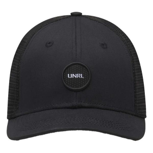 UNRL Classic Dot Trucker [Mid-Pro] Snapback Hat One Size Black/Black