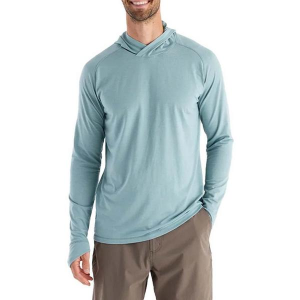 Men's Free Fly Elevate Fishing Hoodie Small Shale Green