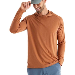 Men's Free Fly Elevate Hoodie Large Rust