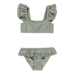 Girls' Rylee + Cru Santorini Swim Bikini Set Toddler 2/3T Eucalyptus