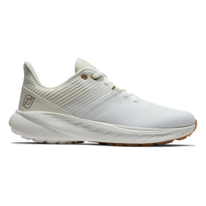 Women's FootJoy Flex Spikeless Golf Shoes 9.5 Regular White/Tan