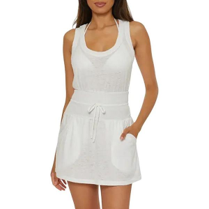 Women's Becca Beachdate Scoop Dress Swim Cover Up Medium White