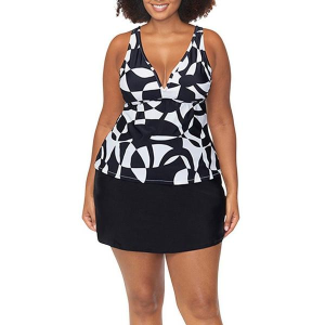 Women's Raisins Tanzania Swim Tankini Plus 24W Black