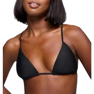 Women's prAna Hana Highway Triangle Swim Bikini Top Sporty Medium Black
