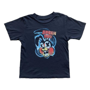 Kids' Rowdy Sprout Green Day Hypno Bunny T-Shirt 8/9 Black Washed