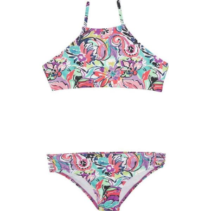 Girls' Raisins Electric Flamingo Swim Bikini Set 16 Multi
