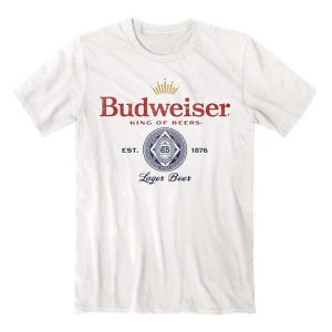 Men's Jedco Bud Logo T-Shirt 2XLarge White