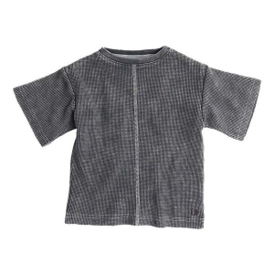 Little Bipsy Acid Wash Waffle T-Shirt Baby 0/3 mo. Black