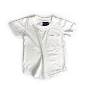 Little Bipsy Pocket T-Shirt Baby 3/6 mo. Off White White