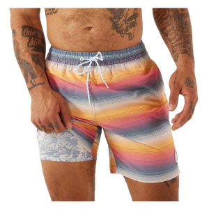 Men's Chubbies Lined Classic 7" Swim Trunks 3XLarge The Malibu Sunsets