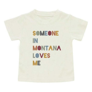 Emerson and Friends Someone in Montana T-Shirt Toddler 2/3T Cream/Multi