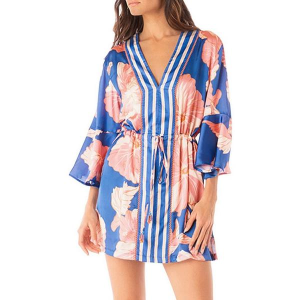 Women's Maaji Enjoyable Kaftan Dress Swim Cover Up Large Magnolia Mirage