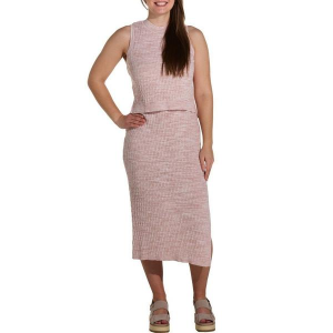 Women's Flag & Anthem Addison Twofer Midi Sweater Dress Medium Pink