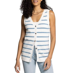 Women's Thread & Supply Sweater Vest Draper Small White Blue
