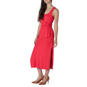 Women's Dex Clothing Tie Waist Midi Dress Medium Scarlet
