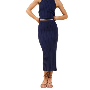 Women's Sadie And Sage No Bad Days Skirt Large Navy