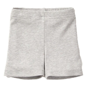 Girls' Little Bipsy Ribbed Biker Shorts Baby 18/24 mo. Grey Heather
