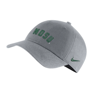 North Dakota State Bison Nike Campus Hat Kids' Adjustable Hat One Size Grey