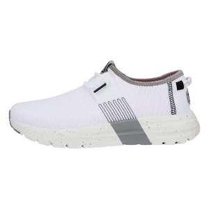 Women's HEYDUDE Sirocco Sport Stripe Shoes Regular 11 White
