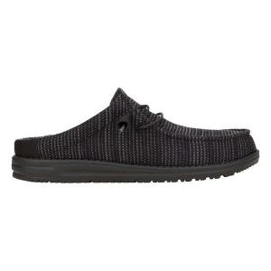 Men's HEYDUDE Waly Slip Stretch Sox Loafers Regular 14 Black