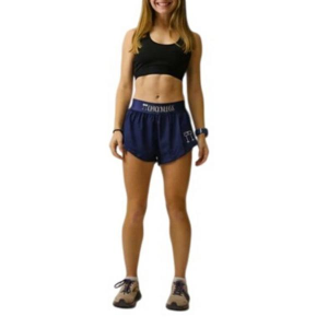 Women's ChicknLegs Split Shorts Large Navy Blue