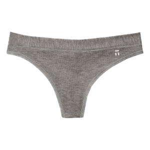 Women's Tommy John Second Skin Thong Underwear XSmall Medium Heather Grey