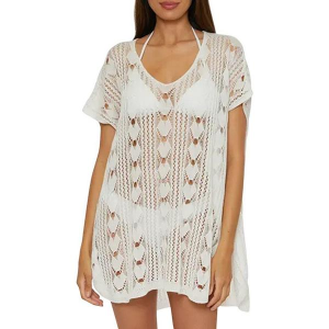 Women's Becca Venica V-Neck Swim Skort Contemporary Medium White