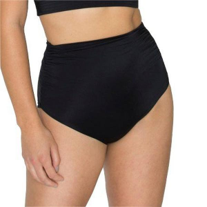 Women's Wild Isles Swimwear Stella Ruched High Waisted Swim Bottoms Contemporary 18/20 Black
