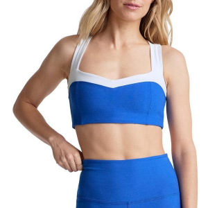Women's Beyond Yoga Trophy Sports Bra Large Court Blue Heather
