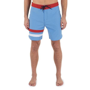 Men's Hurley Phantom Eco Block Party 18" Swim Boardshorts 38 Aqua