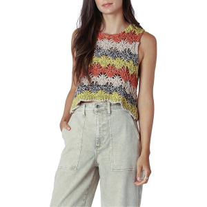 Women's Dex Clothing Striped Knit Crew Neck Tank Top XSmall Earth