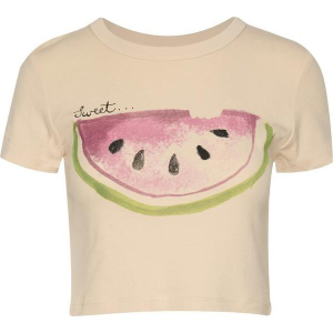 Women's Junk Food Watermelon Baby T-Shirt Large Pink