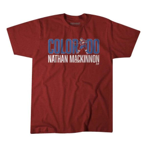 BreakingT Kids' Nathan MacKinnon Letter Star T-Shirt