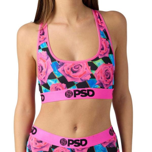 Women's PSD Racer Back Sports Bra Large Floral