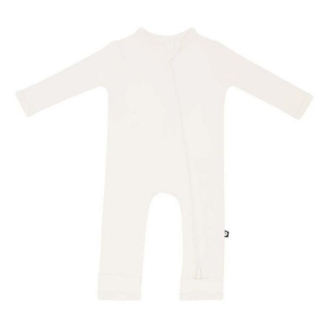 Kyte Baby Zippered Romper Baby 12/18 mo. Ecru