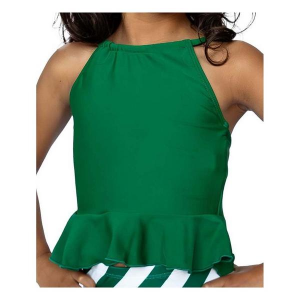 Girls' Janela Bay High Neck Peplum Swim Tankini Toddler 2T Pine