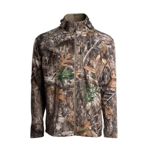 Men's King's Camo Hunter Grid Fleece Full Zip Hunting Hoodie