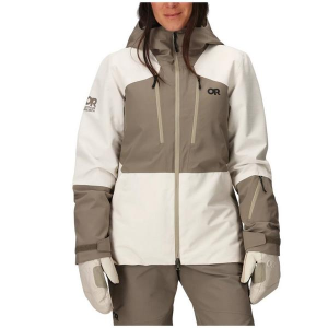Women's Outdoor Research Powderverse Jacket Medium Oyster Sable